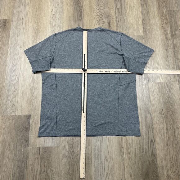 Arc'teryx Shirt Mens XL Gray Bird Logo Graphic Performance Polyester Crewneck - Picture 6 of 8